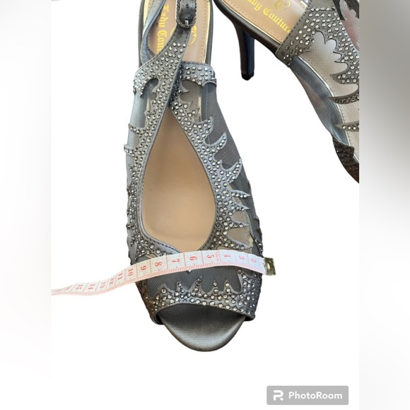 Lady Couture Pewter Stoned Sandal - Picture 9 of 12